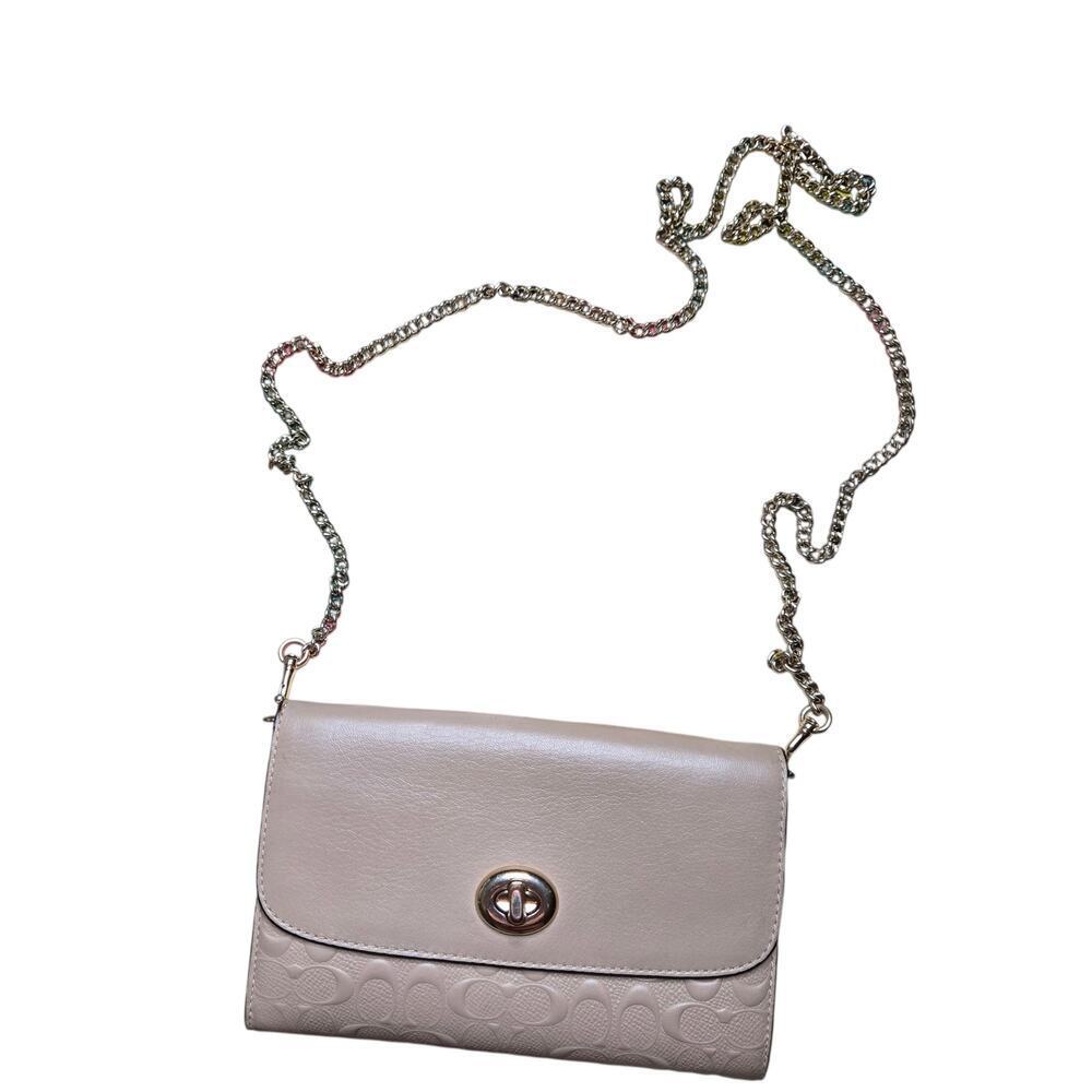Coach Chain Crossbody in Signature Leather
